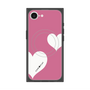 プレミアムスクエアケース with MagSafe［ Two Hearts - Pink ］