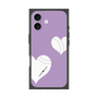 プレミアムスクエアケース with MagSafe［ Two Hearts - Purple ］