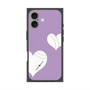 プレミアムスクエアケース with MagSafe［ Two Hearts - Purple ］