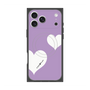 プレミアムスクエアケース with MagSafe［ Two Hearts - Purple ］