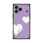 プレミアムスクエアケース with MagSafe［ Two Hearts - Purple ］