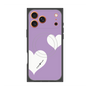 プレミアムスクエアケース with MagSafe［ Two Hearts - Purple ］