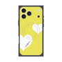 プレミアムスクエアケース with MagSafe［ Two Hearts - Yellow ］