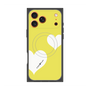 プレミアムスクエアケース with MagSafe［ Two Hearts - Yellow ］