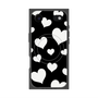 プレミアムスクエアケース with MagSafe［ Dot Hearts - Black ］