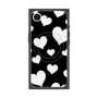 プレミアムスクエアケース with MagSafe［ Dot Hearts - Black ］