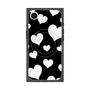 プレミアムスクエアケース with MagSafe［ Dot Hearts - Black ］