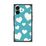 プレミアムスクエアケース with MagSafe［ Dot Hearts - Blue ］