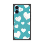 プレミアムスクエアケース with MagSafe［ Dot Hearts - Blue ］