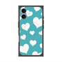 プレミアムスクエアケース with MagSafe［ Dot Hearts - Blue ］