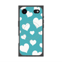 プレミアムスクエアケース with MagSafe［ Dot Hearts - Blue ］
