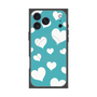 プレミアムスクエアケース with MagSafe［ Dot Hearts - Blue ］
