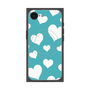 プレミアムスクエアケース with MagSafe［ Dot Hearts - Blue ］