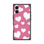 プレミアムスクエアケース with MagSafe［ Dot Hearts - Pink ］