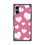 プレミアムスクエアケース with MagSafe［ Dot Hearts - Pink ］