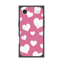 プレミアムスクエアケース with MagSafe［ Dot Hearts - Pink ］