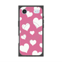 プレミアムスクエアケース with MagSafe［ Dot Hearts - Pink ］