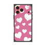 プレミアムスクエアケース with MagSafe［ Dot Hearts - Pink ］