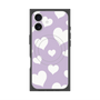 プレミアムスクエアケース with MagSafe［ Dot Hearts - Purple ］