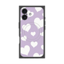 プレミアムスクエアケース with MagSafe［ Dot Hearts - Purple ］