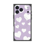 プレミアムスクエアケース with MagSafe［ Dot Hearts - Purple ］