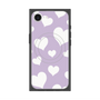 プレミアムスクエアケース with MagSafe［ Dot Hearts - Purple ］