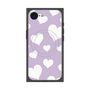 プレミアムスクエアケース with MagSafe［ Dot Hearts - Purple ］