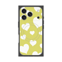 プレミアムスクエアケース with MagSafe［ Dot Hearts - Yellow ］
