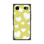 プレミアムスクエアケース with MagSafe［ Dot Hearts - Yellow ］