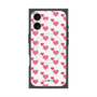 プレミアムスクエアケース with MagSafe［ Stripe Hearts - Pink ］
