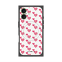 プレミアムスクエアケース with MagSafe［ Stripe Hearts - Pink ］