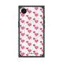 プレミアムスクエアケース with MagSafe［ Stripe Hearts - Pink ］