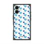 プレミアムスクエアケース with MagSafe［ Stripe Hearts - Blue ］