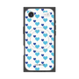 プレミアムスクエアケース with MagSafe［ Stripe Hearts - Blue ］