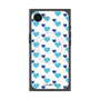 プレミアムスクエアケース with MagSafe［ Stripe Hearts - Blue ］