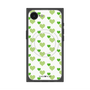 プレミアムスクエアケース with MagSafe［ Stripe Hearts - Green ］