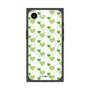 プレミアムスクエアケース with MagSafe［ Stripe Hearts - Green ］