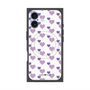 プレミアムスクエアケース with MagSafe［ Stripe Hearts - Purple ］