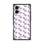 プレミアムスクエアケース with MagSafe［ Stripe Hearts - Purple ］