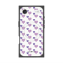 プレミアムスクエアケース with MagSafe［ Stripe Hearts - Purple ］