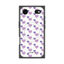プレミアムスクエアケース with MagSafe［ Stripe Hearts - Purple ］