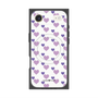 プレミアムスクエアケース with MagSafe［ Stripe Hearts - Purple ］