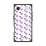 プレミアムスクエアケース with MagSafe［ Stripe Hearts - Purple ］