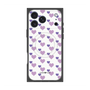 プレミアムスクエアケース with MagSafe［ Stripe Hearts - Purple ］