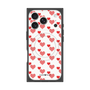 プレミアムスクエアケース with MagSafe［ Stripe Hearts - Red ］