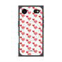 プレミアムスクエアケース with MagSafe［ Stripe Hearts - Red ］