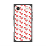 プレミアムスクエアケース with MagSafe［ Stripe Hearts - Red ］