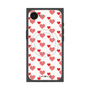 プレミアムスクエアケース with MagSafe［ Stripe Hearts - Red ］