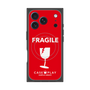プレミアムスクエアケース with MagSafe［ FRAGILE - Red ］