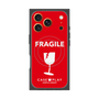 プレミアムスクエアケース with MagSafe［ FRAGILE - Red ］